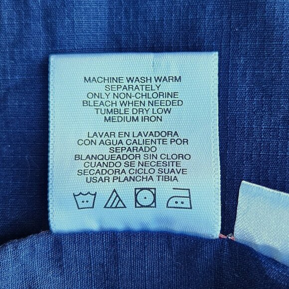 Danskin Now Navy Blue Convertible Length Cargo Capri/Bermuda -12/14 - Picture 12 of 13